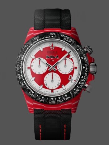 Rolex Daytona Diw x Kakha Kaladze personalizado Oyster Red Quartz Carbon Fiber 40 mm