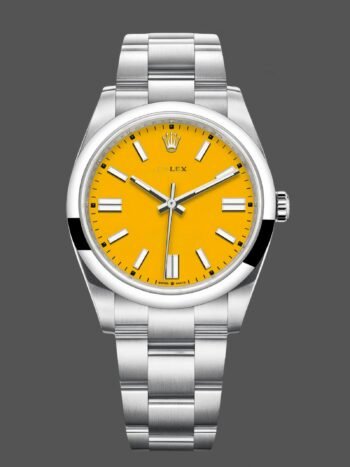 Rolex Oyster Perpetual Yellow Dial Oystersteel 124300 0004