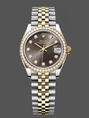 Rolex Datejust 31 mm Stainless steel and yellow gold 278383RBR 0022 Gray diamond Jubilee