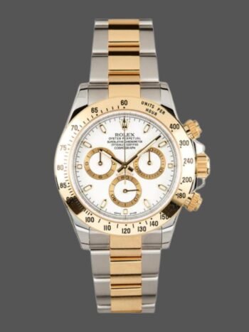Rolex Daytona 116523 Men's Replica Watch Stainless Steel White Dial 40mm