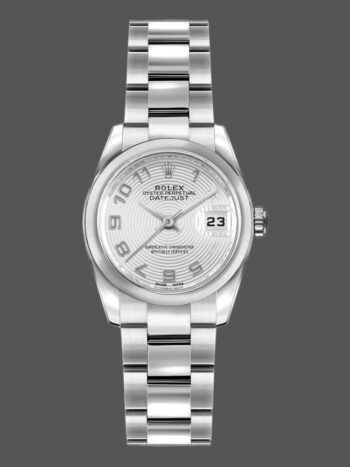 Replica Rolex Datejust 179160 Women's Watch Silver Dial with Concentric Circles, 26mm