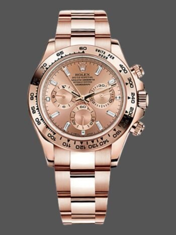 Replica Rolex Daytona m116505 Everose Gold Sundust Pink Dial 40 mm watch for men
