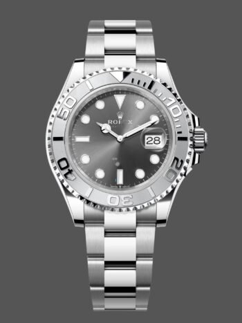 Replica Rolex Yacht-Master 126622 Men's Platinum Bezel Dark Rhodium-Plated Gray Dial 40mm