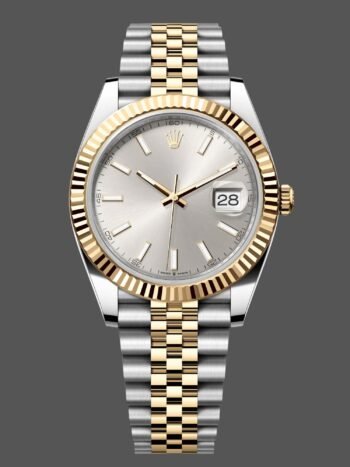 Rolex Datejust 41 Jubilee watch with bracelet and silver dial M126333 0002 for men