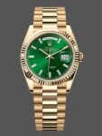 Rolex Day Date 36 Yellow Gold Automatic Green Diamond Dial M128238 0130