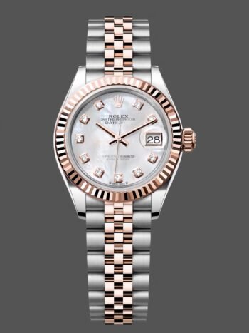 Rolex Datejust 28mm Stainless Steel Gold Everose 279171 0013 Mop Diamond Jubilee