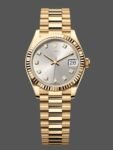 Rolex Datejust 31 Women's Watch Yellow Gold Silver Diamond Dial M278278 0034
