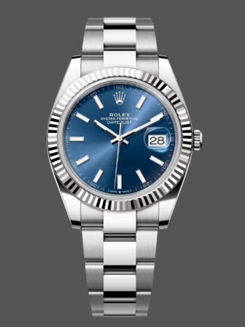 Rolex Datejust 126334 0001 Men's Watch Replica Fluted Bezel Blue Dial 41mm