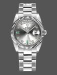 Rolex Day-Date 118239 replica watch, rhodium gray dial, white gold, 36 mm, unisex