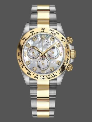 Replica Rolex Cosmograph Daytona 116503 for men, white mother-of-pearl dial, 40 mm