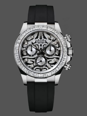 Rolex Daytona 40mm Eye of the Tiger White Gold Diamond Dial Oysterflex 116589TBR