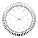 Rolex Presidential silver and white wall clock