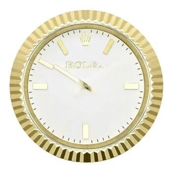 Rolex Presidential Classic gold and white wall clock