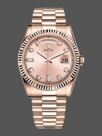 Rolex Day-Date 118235 Women's Watch Replica Pink Diamond Dial 36mm