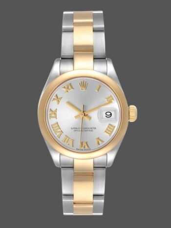 Rolex Datejust 279163 Women's Watch Replica Silver Roman Dial Vaulted Bezel 28mm
