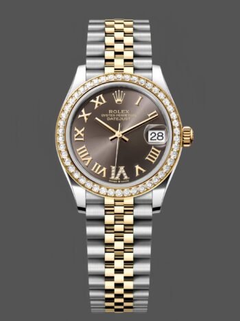 Rolex Datejust 31 mm Stainless steel and yellow gold 278383RBR 0018 Gray VI Roman Jubilee
