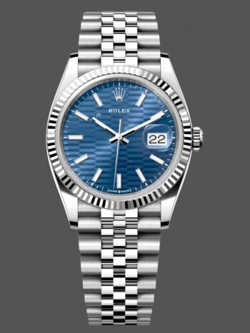 Rolex Datejust Jubilee 41mm Stainless Steel 126334 Watch with Blue Indexes for Men