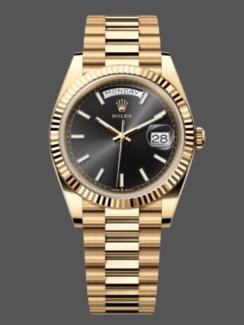 Rolex Day Date 40 mm Yellow gold President Black dial m228238 0067
