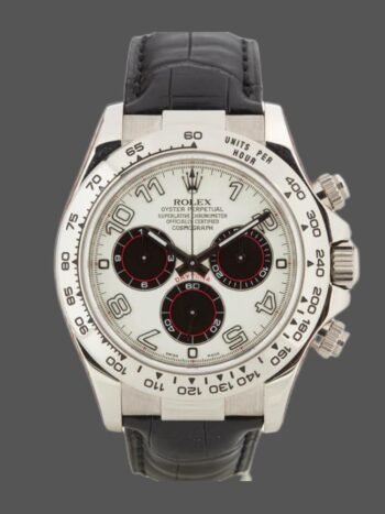 Rolex Daytona 116519 Replica Men's White Dial Black Eyes 40mm