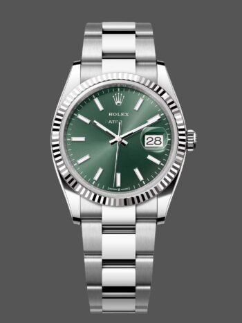 Rolex Datejust 36 - Unisex white gold watch with fluted bezel 126234 0052
