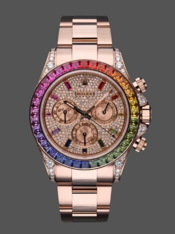 Rolex Daytona 116595RBOW 'Rainbow' Rose Gold Pav?? Diamonds Sphere Sapphire