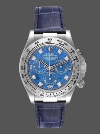 Replica Rolex Daytona 116519 Men's Watch, 40mm Sodalite Diamond Dial