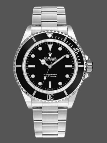 Réplica del Rolex Submariner 5513 para hombre, esfera negra, acero inoxidable, 40 mm