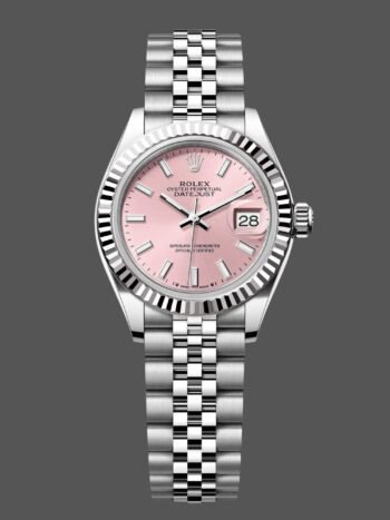 Replica Rolex Datejust 279174 Women's Watch, Stainless Steel, Pink Dial with Indexes, 28mm