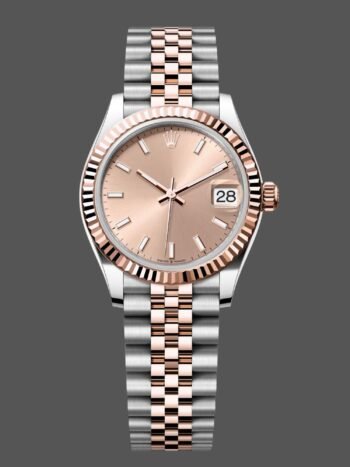 Rolex Datejust 31 mm watch in stainless steel and rose gold m278271 0010 Rose Index Jubilee for women