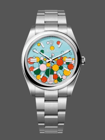 Rolex Oyster Perpetual 41 mm, blue dial, stainless steel m124300-0008