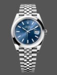 Rolex Datejust 41, blue ribbed dial, Jubilee stainless steel bracelet 126300 0002