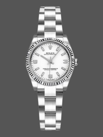 Replica Rolex Oyster Perpetual 176234 women's watch, white Roman dial, 26 mm