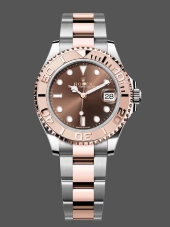 Réplica del Rolex Yacht-Master 268621 Everose Bezel, esfera chocolate, 37 mm, unisex
