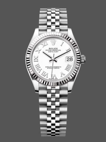 Rolex Datejust 31 Jubilee 278274 0010 women's watch with white Roman dial and fluted bezel