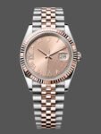 Rolex Datejust 36 made of steel and Everose gold with pink diamond pav?? and Roman dial m126231 0027
