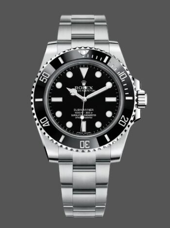 Replica Rolex Submariner 114060 for men, stainless steel, black dial, 40 mm