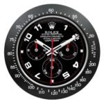 Rolex Daytona black and red wall clock