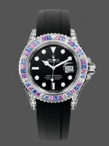 Reloj Rolex Yacht Master 40 Gem Set 126679SABR 0002 con esfera negra