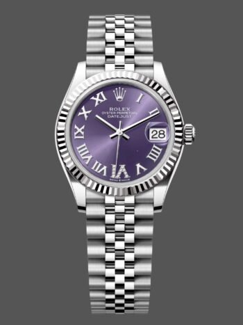 Rolex Datejust 31 watch with purple dial and Jubilee bracelet 278274 0026 for women