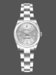 Replica Rolex Oyster Perpetual 176200 women's watch, stainless steel, with silver indexes, 26 mm