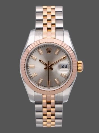 Rolex Datejust 179171 Women's Watch Replica Silver Dial Fluted Bezel 26mm