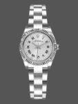 Replica Rolex Oyster Perpetual 176234 Women's Watch, Silver Dial with Roman Diamonds, 26mm
