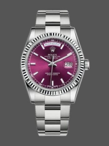 Replica Rolex Day-Date 118239 Women's Watch Cherry Dial White Gold 36mm