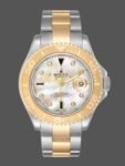 Rolex Yachtmaster 16623 Men's Replica Watch Steel Yellow Gold Mother of Pearl White Dial 40mm