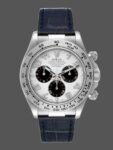 Replica Rolex Daytona 116519 Men's Watch Panda Dial Blue Leather Strap 40mm