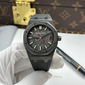 Audemars Piguet Royal Oak DiW 15500 - Imitación de relojes, caja de carbono, segundero rojo, 41 mm