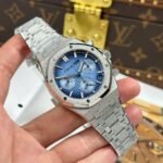 Dong-Ho-Audemars-Piguet-Rep-11-Royal-Oak-Chronograph-Frosted-Gold-26240-Mat-Xanh-Blue-APS-41mm-1.jpg