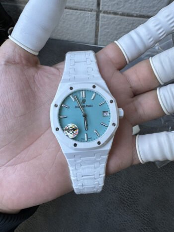 Audemars Piguet Royal Oak 15500 - Réplica de reloj, caja de cerámica, esfera Tiffany APS, 41 mm