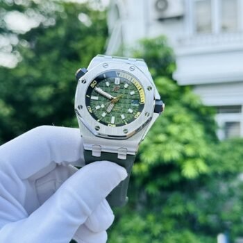 Réplicas de relojes Audemars Piguet Royal Oak 15720ST, esfera verde, IP Factory, 42 mm
