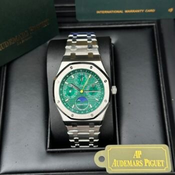 Audemars Piguet Royal Oak 26574ST replica watch, green dial, 41 mm